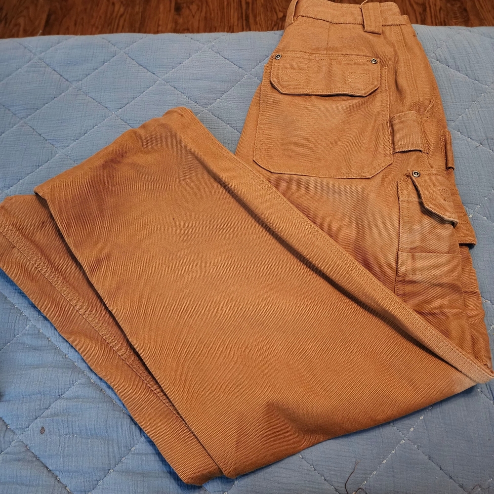 Duluth Trading Co Men's Tan Cargo Pants 30 X 34 - Picture 3 of 13